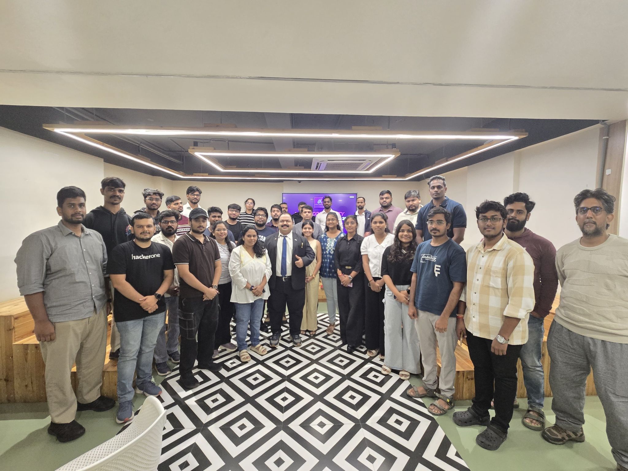 Photo of attendees at the August 2026 AI-SEC Community meetup in Hyderabad